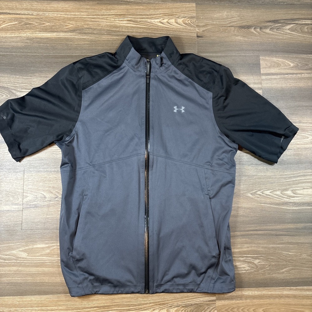Under Armour Storm Full Zip Short Sleeve Golf Jacket Men's Size M